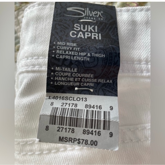 Suki capri white capris size 29 NWT - Picture 1 of 5